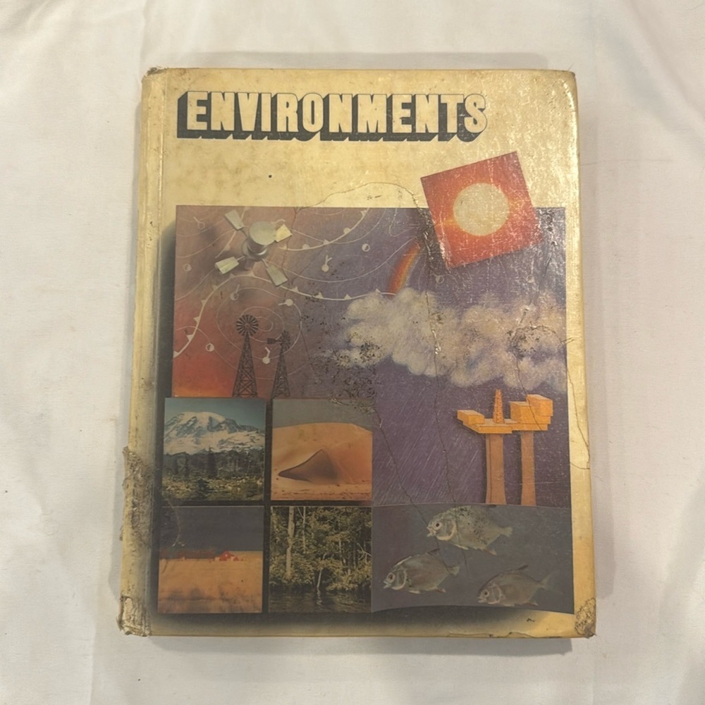Vintage 1980s Social Studies ‘Environments’ School Textbook - Time Machine Vibes